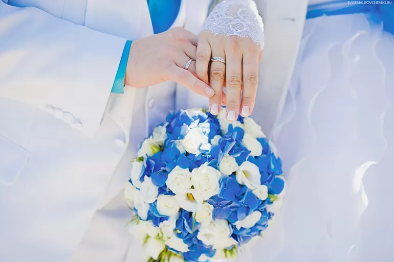 Значение голубого цвета на свадьбе